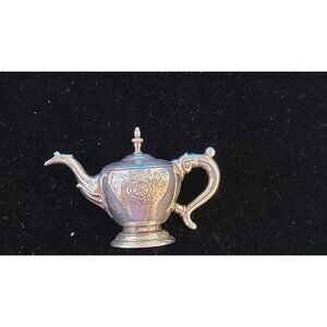 VINTAGE MFA MUSEUM OF FINE ARTS STERLING SILVER TEAPOT BROOCH 24g